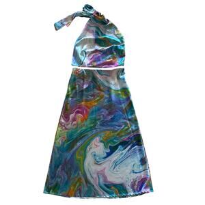 Sigrid Olsen Halter & Skirt Set Size Small